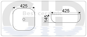 Раковина GID Mnc543 купить в интернет-магазине Sanbest