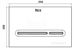 Кнопка для инсталляции Roca PL-5 890099002 купить в интернет-магазине сантехники Sanbest