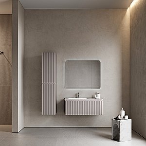 Тумба с раковиной Sancos Snob R 1.0 SNR1.0100LSM/SNR1.0100RSM Doha Soft для ванной в интернет-магазине Sanbest