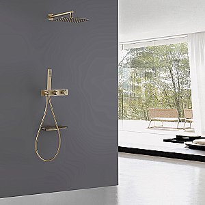 Душевая система Abber Rund AF8750G матовое золото купить в интернет-магазине сантехники Sanbest