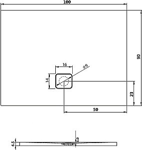 Душевой поддон Riho Basel 414 100x90 D005021005 белый купить в интернет-магазине Sanbest