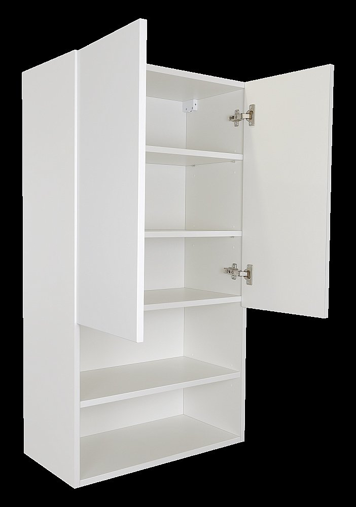 Шкаф подвесной Misty Амур 60 Э-Ам08060-012 белый для ванной в интернет-магазине сантехники Sanbest