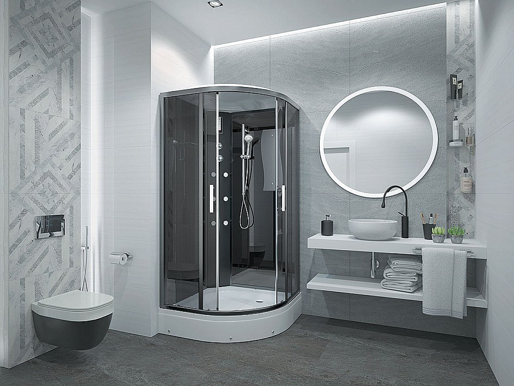 Душевая кабина Erlit Eclipse ER571026-C24-RUS 100х100 купить в интернет-магазине Sanbest