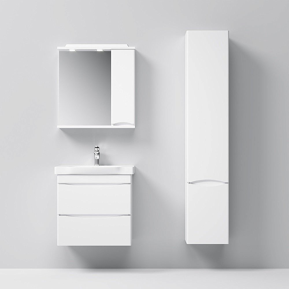 Зеркало со шкафом AM.PM Like 65 белый в ванную от интернет-магазине сантехники Sanbest