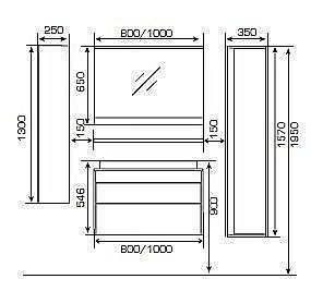 Зеркало Valente Aggeto Agt800 в ванную от интернет-магазине сантехники Sanbest