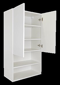 Шкаф подвесной Misty Амур 60 Э-Ам08060-012 белый для ванной в интернет-магазине сантехники Sanbest