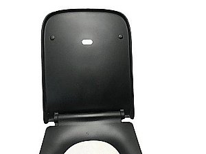 Унитаз подвесной CeramaLux 5171MB черный матовый, безободковый, с крышкой микролифт купить в интернет-магазине Sanbest