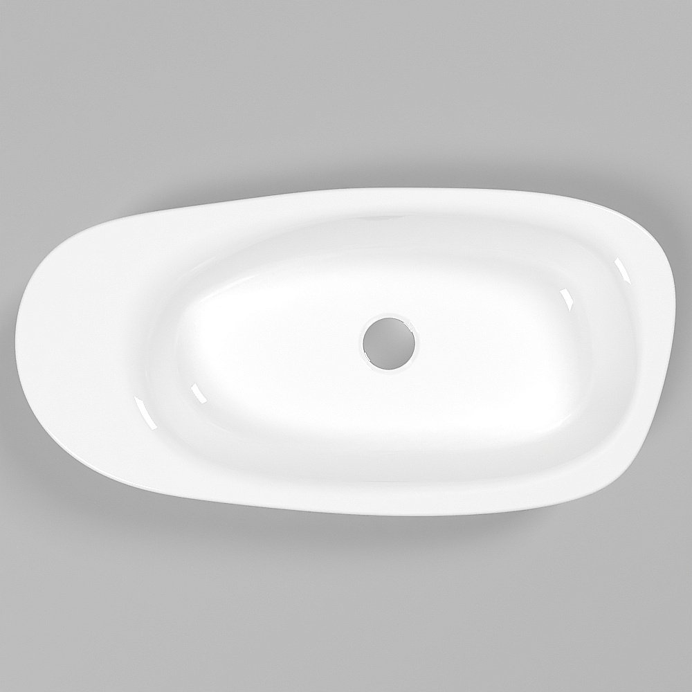 Раковина накладная WhiteCross MOONSTONE F 70 0732.070035.100 белая купить в интернет-магазине Sanbest