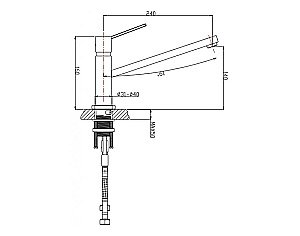 Смеситель для кухни Timo Tana 2593FN бронза купить в интернет-магазине сантехники Sanbest