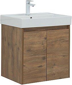 Тумба с раковиной Aquanet Nova Lite 298849 60 дуб рустикальный для ванной в интернет-магазине Sanbest