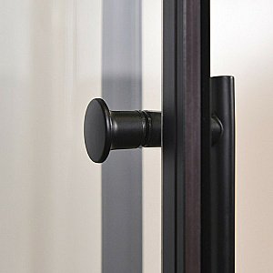 Душевая кабина Esbano Elegancia ESB-100CR 100x100 стекло прозрачное/профиль черный купить в интернет-магазине Sanbest