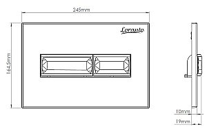Кнопка для инсталляции Loranto Prestige Line 7520 белый глянец купить в интернет-магазине сантехники Sanbest