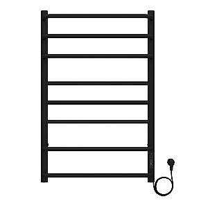 Полотенцесушитель электрический Azario MILAN П8 500х800 AZ90858B черный купить в интернет-магазине сантехники Sanbest