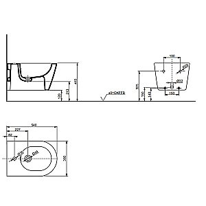 Биде подвесное RP TOTO B552E#XW купить в интернет-магазине Sanbest