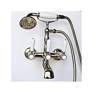 Смеситель для ванны Magliezza Bianco 50105-3 золото купить в интернет-магазине сантехники Sanbest