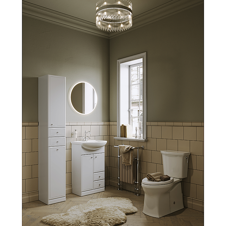 Тумба с раковиной AQWELLA Барселона 55 Т5/2 для ванной в интернет-магазине Sanbest