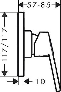 Смеситель для душа Hansgrohe Logis Loop 71612000 купить в интернет-магазине сантехники Sanbest