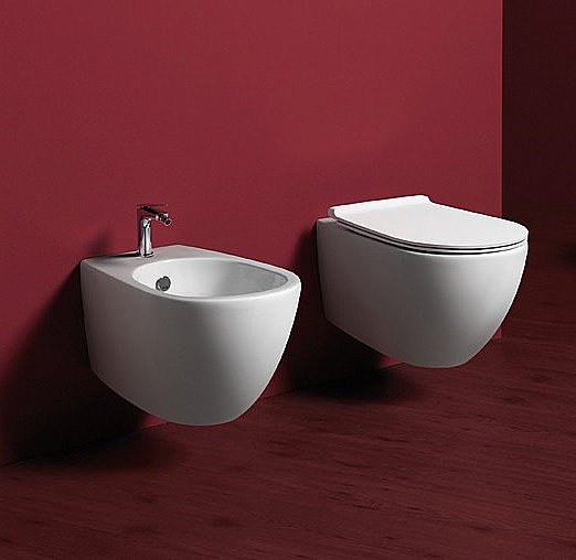 Унитаз подвесной Simas Vignoni 56х36,5 безободковый, белый купить в интернет-магазине Sanbest