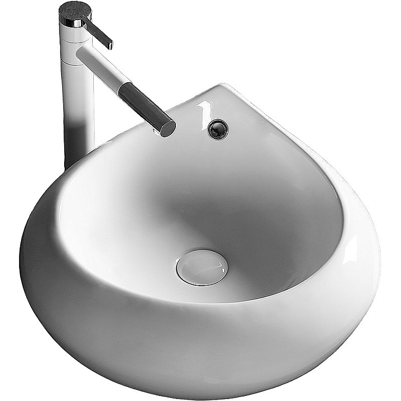 Раковина накладная CeruttiSpa 47,5 CR045E белая купить в интернет-магазине Sanbest