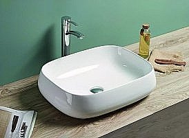 Раковина накладная Art&Max 56 AM-78102 белая купить в интернет-магазине Sanbest