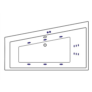 Ванна акриловая EXCELLENT Sfera 170x100 LINE бронза купить в интернет-магазине Sanbest