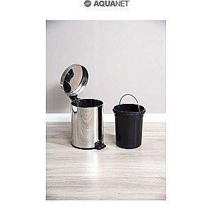 Ведро для мусора Aquanet 8074 12 л купить в интернет-магазине сантехники Sanbest