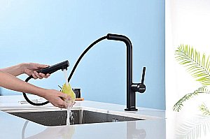 Смеситель для кухни Paulmark Neo Ne214419-AN антрацит купить в интернет-магазине сантехники Sanbest