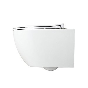 Унитаз подвесной Vincea Globo VT1-74T безободковый, смыв торнадо, с крышкой микролифт, белый купить в интернет-магазине Sanbest