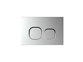 Кнопка для инсталляции Aquatek KDI-0000058 хром матовый, ободок хром (клавиши квадрат) купить в интернет-магазине сантехники Sanbest