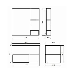 Зеркало Comforty Франкфурт 75 в ванную от интернет-магазине сантехники Sanbest