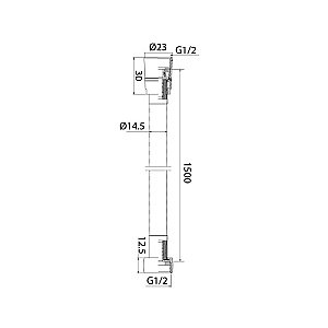 Душевой шланг Iddis Optima Home 04P15MGi19 1.5 золото матовое купить в интернет-магазине сантехники Sanbest