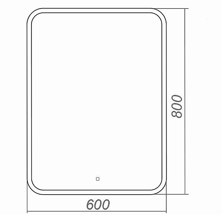 Зеркало AZARIOEsterna Raggio CS00079361 60х80 в ванную от интернет-магазине сантехники Sanbest