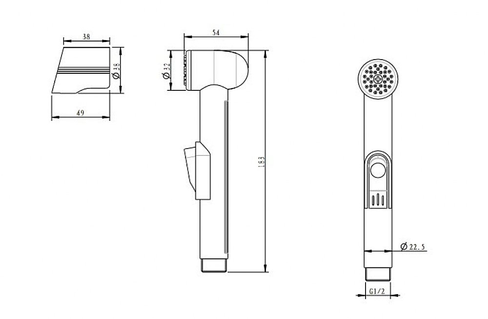 Гигиенический душ Koller Pool SH0532H купить в интернет-магазине сантехники Sanbest