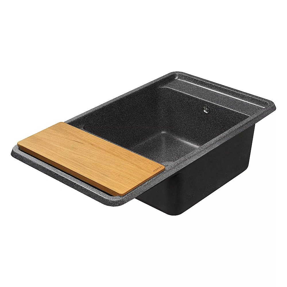 Мойка кухонная Акватон Беллис 87 графит купить в интернет-магазине сантехники Sanbest