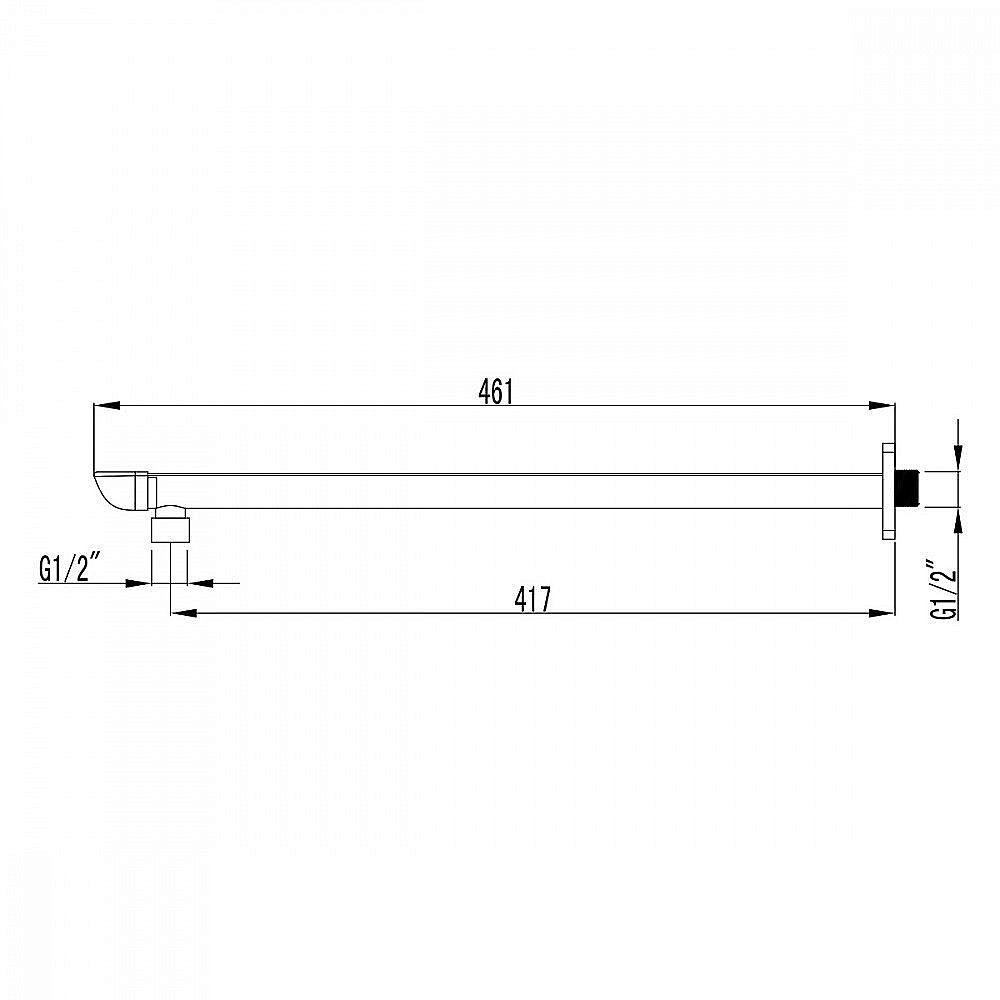 Держатель верхнего душа Lemark LM4987CW купить в интернет-магазине сантехники Sanbest