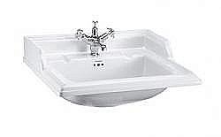 Раковина Burlington B15 1TH с одним отверстием под смеситель купить в интернет-магазине сантехники Sanbest
