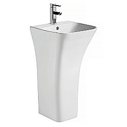 Раковина Azario FRETTA SQUARE 45 AZ-315 белая купить в интернет-магазине Sanbest