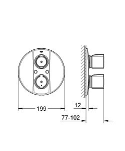 Смеситель для душа Grohe Grohtherm 2000 Special  19416 000 купить в интернет-магазине сантехники Sanbest