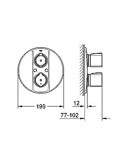 Смеситель для душа Grohe Grohtherm 2000 Special  19416 000 купить в интернет-магазине сантехники Sanbest