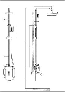 Душевая система Rush Bruny BR4335-40 купить в интернет-магазине сантехники Sanbest
