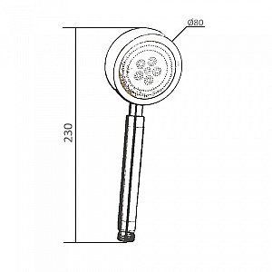 Душевая лейка Orange Stick LM33pd хром купить в интернет-магазине сантехники Sanbest