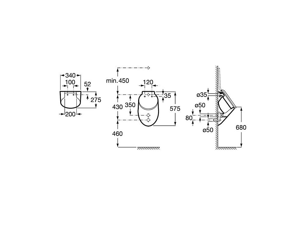 Писсуар Roca Spun 353148000 купить в интернет-магазине Sanbest
