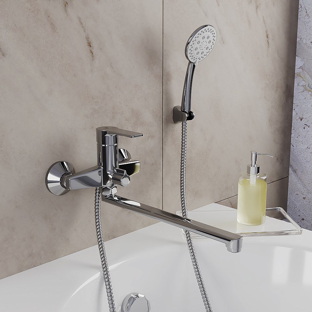 Смеситель для ванны Rush Madeira MA3245-51 хром купить в интернет-магазине сантехники Sanbest