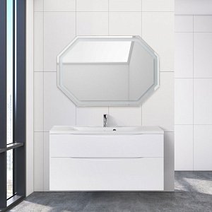 Тумба с раковиной BelBagno MARINO-H60-1100 Bianco Lucido для ванной в интернет-магазине Sanbest