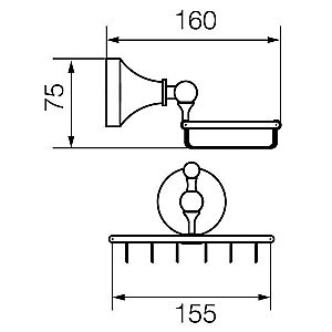 Мыльница-решетка Veragio Gialetta VR.GIL-6452.DO купить в интернет-магазине сантехники Sanbest