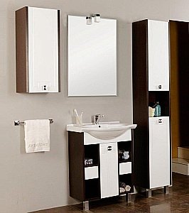 Тумба с раковиной Акватон Крит 65 МН венге для ванной в интернет-магазине Sanbest