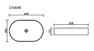 Раковина Ceramica Nova Element 60 CN6048MH антрацит матовый купить в интернет-магазине Sanbest