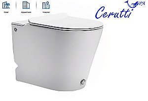 Унитаз приставной CeruttiSpa ARGENTERA Pulse B-380B безободковый, с крышкой микролифт купить в интернет-магазине Sanbest