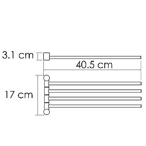 Полотенцедержатель WasserKRAFT K-1034BRUSHED GOLD матовое золото купить в интернет-магазине сантехники Sanbest