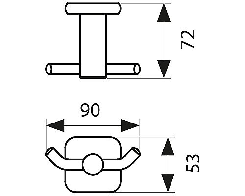 Крючок Kaiser KH-4702 бронза купить в интернет-магазине сантехники Sanbest